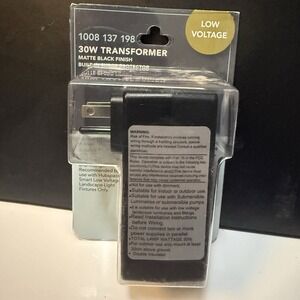Hampton Bay 30W Low Voltage Landscape Transformer‎ 15V Matte Black